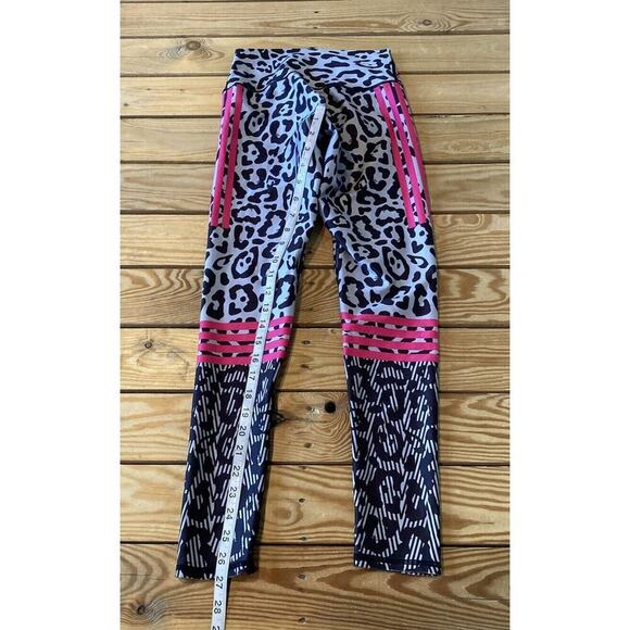 Kirios Cheetah Print Leggings Size Small Women’s Black Pink - Picture 7 of 9